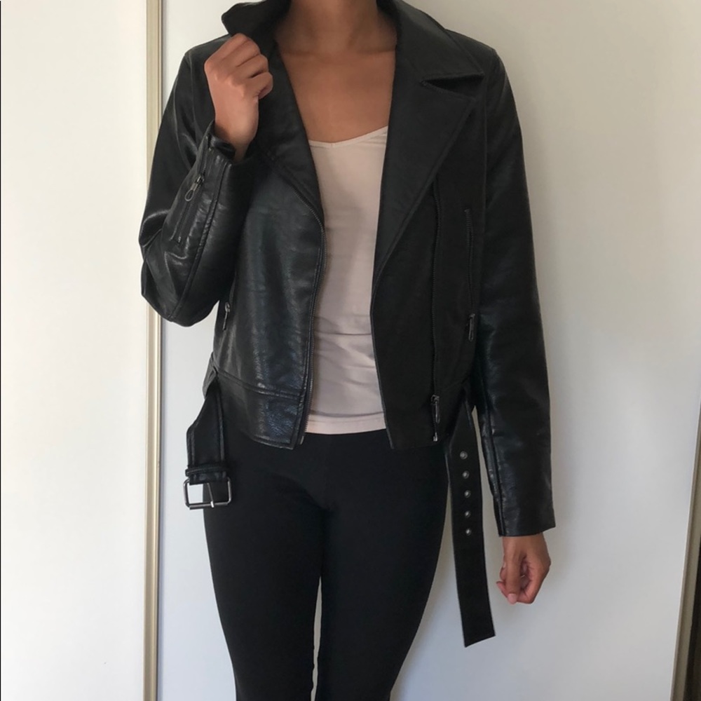 Tahari Leather Jacket